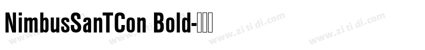 NimbusSanTCon Bold字体转换